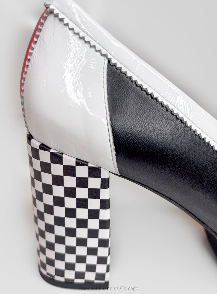 Fly London Checkerboard Heel