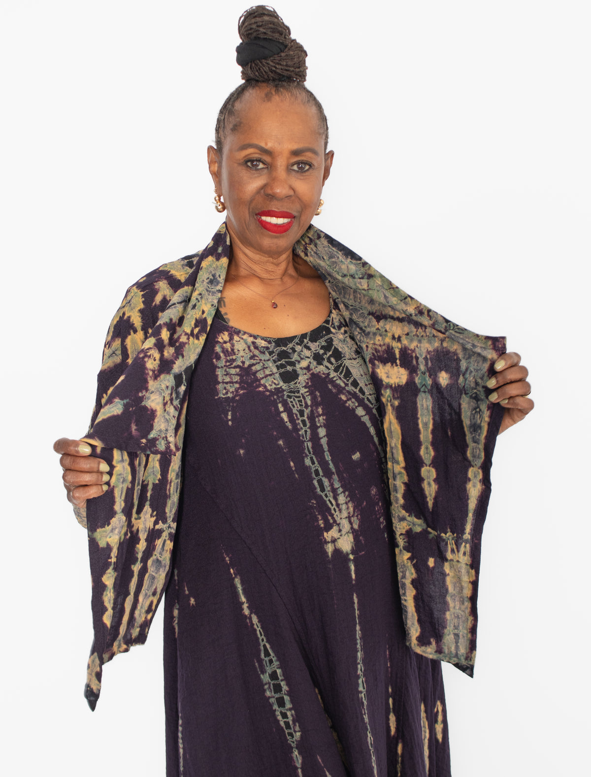 Gerties Hand Dyed Shrug, Autumn