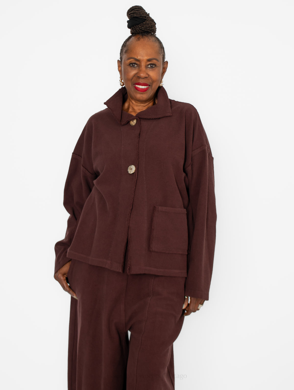 Gerties Funnel Jacket, Chicory