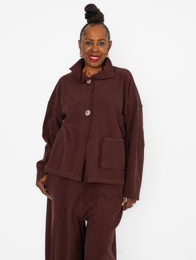 Gerties Funnel Jacket, Chicory