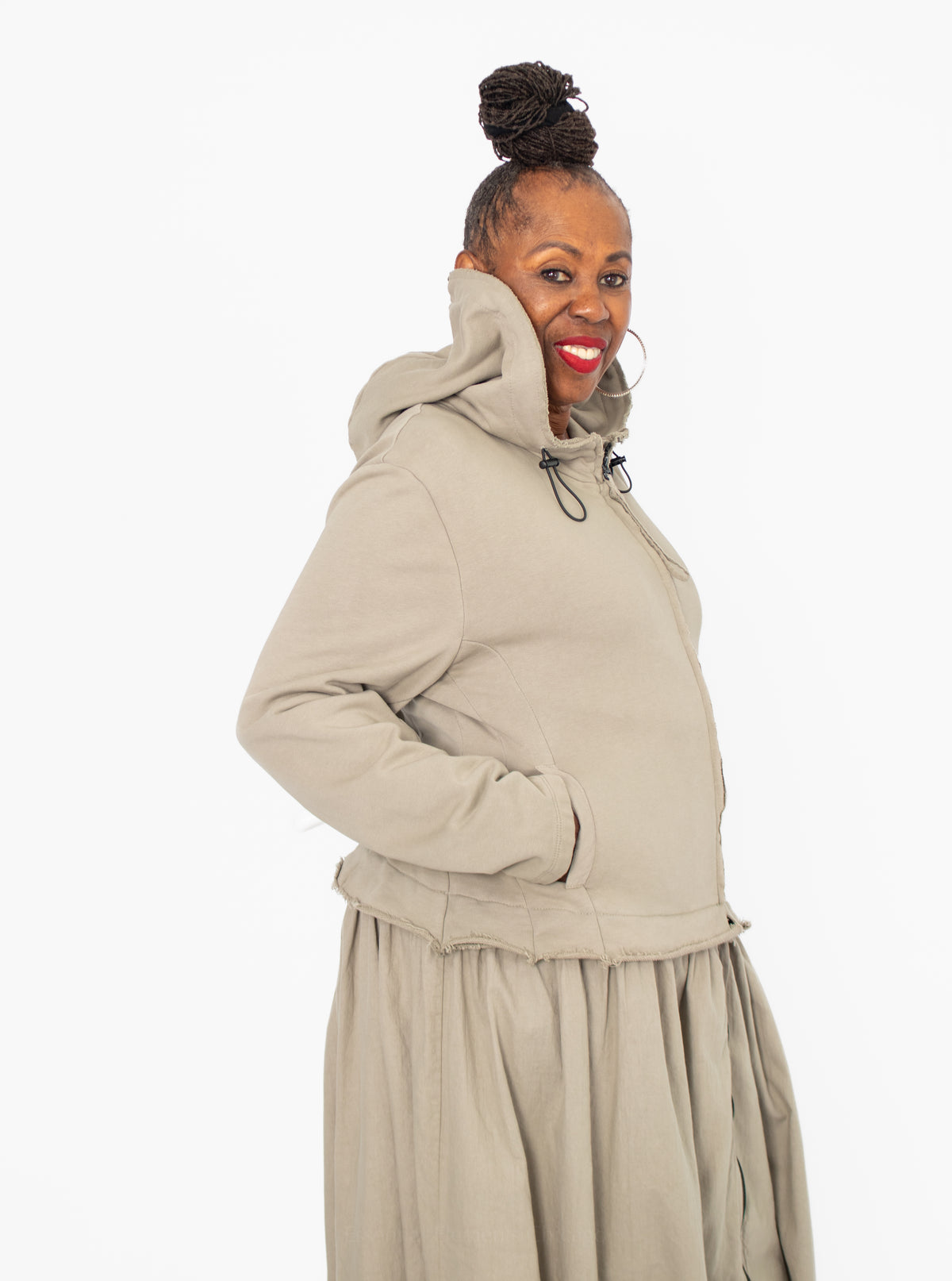 Grizas Hooded Jacket Dress - Essential Elements Chicago