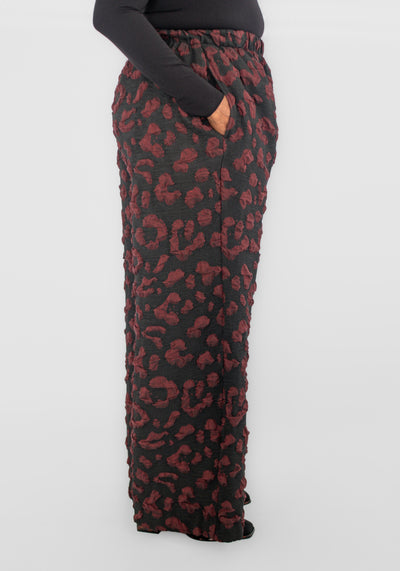 Heydari Textured Wide Leg Pant