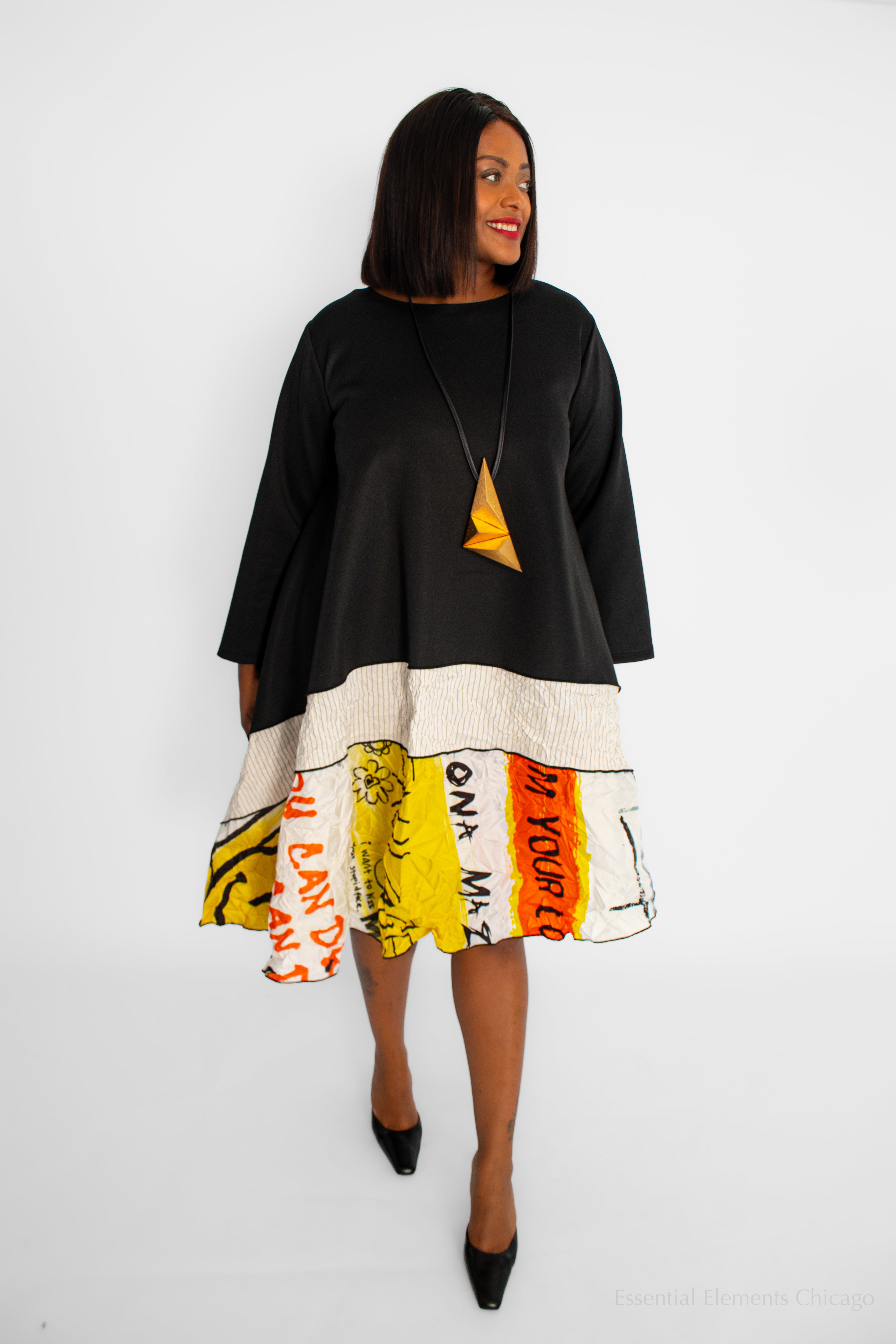 Heydari Graffiti Mix Dress