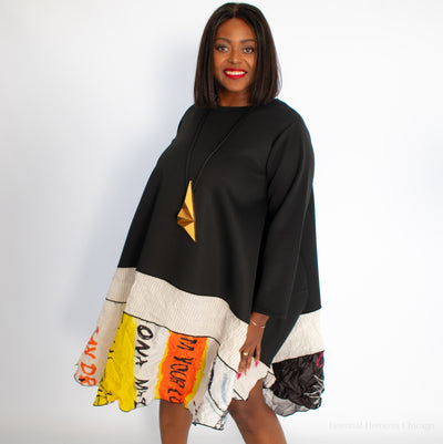 Heydari Graffiti Mix Dress
