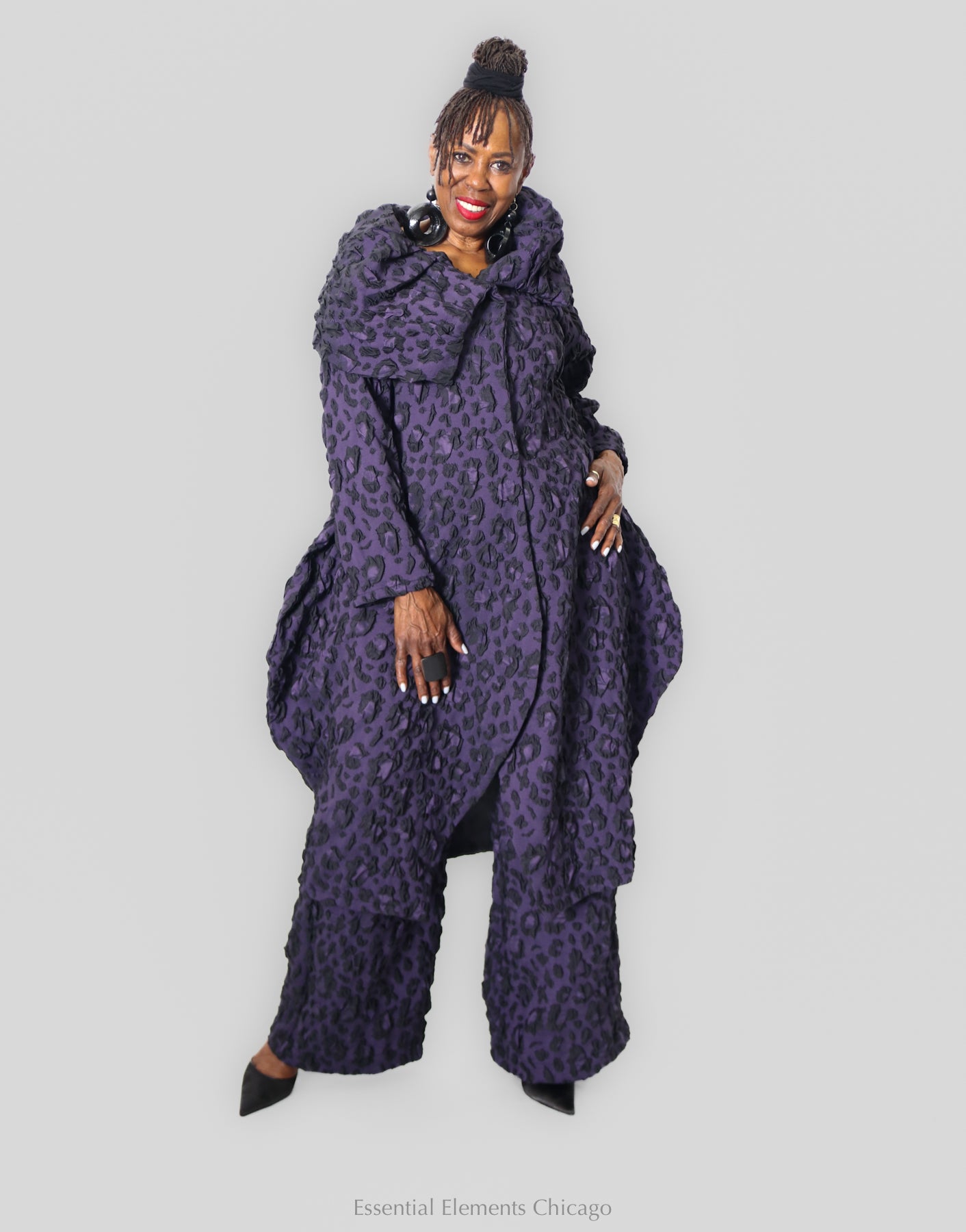 Heydari Textured Purple Jacket