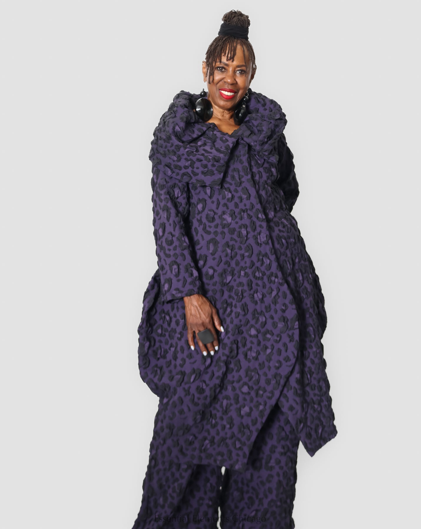 Heydari Textured Purple Jacket
