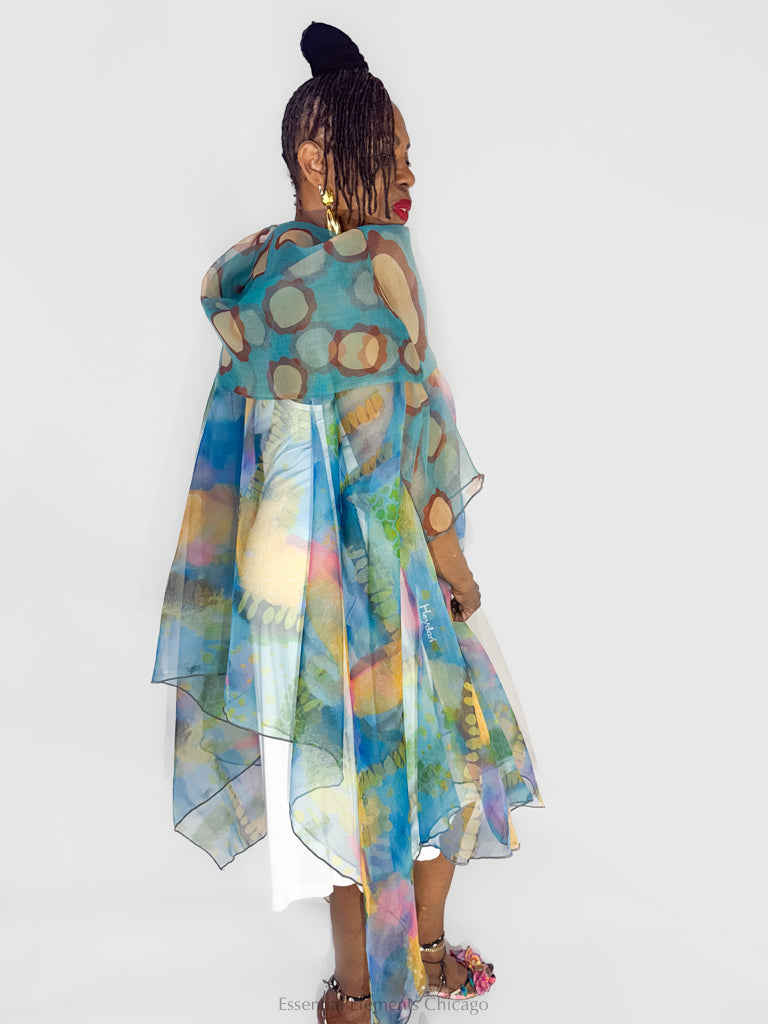 Heydari Sheer Abstract Tunic - Essential Elements Chicago
