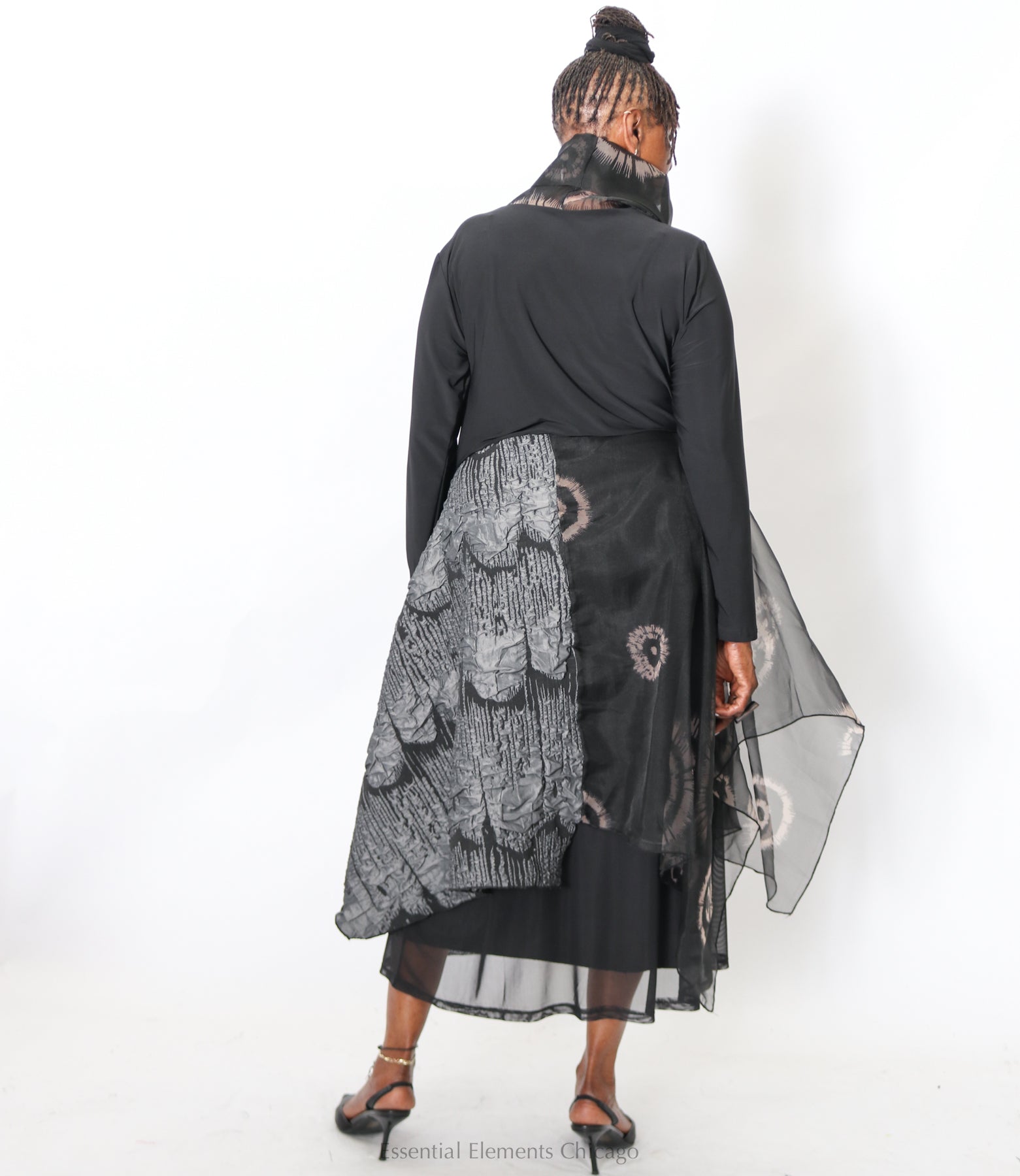 Heydari Texture & Swirl Dress - Essential Elements Chicago