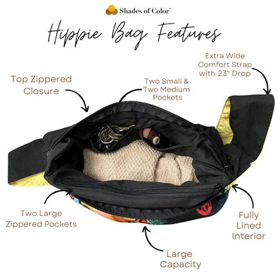Shades of Color Hippie Bag