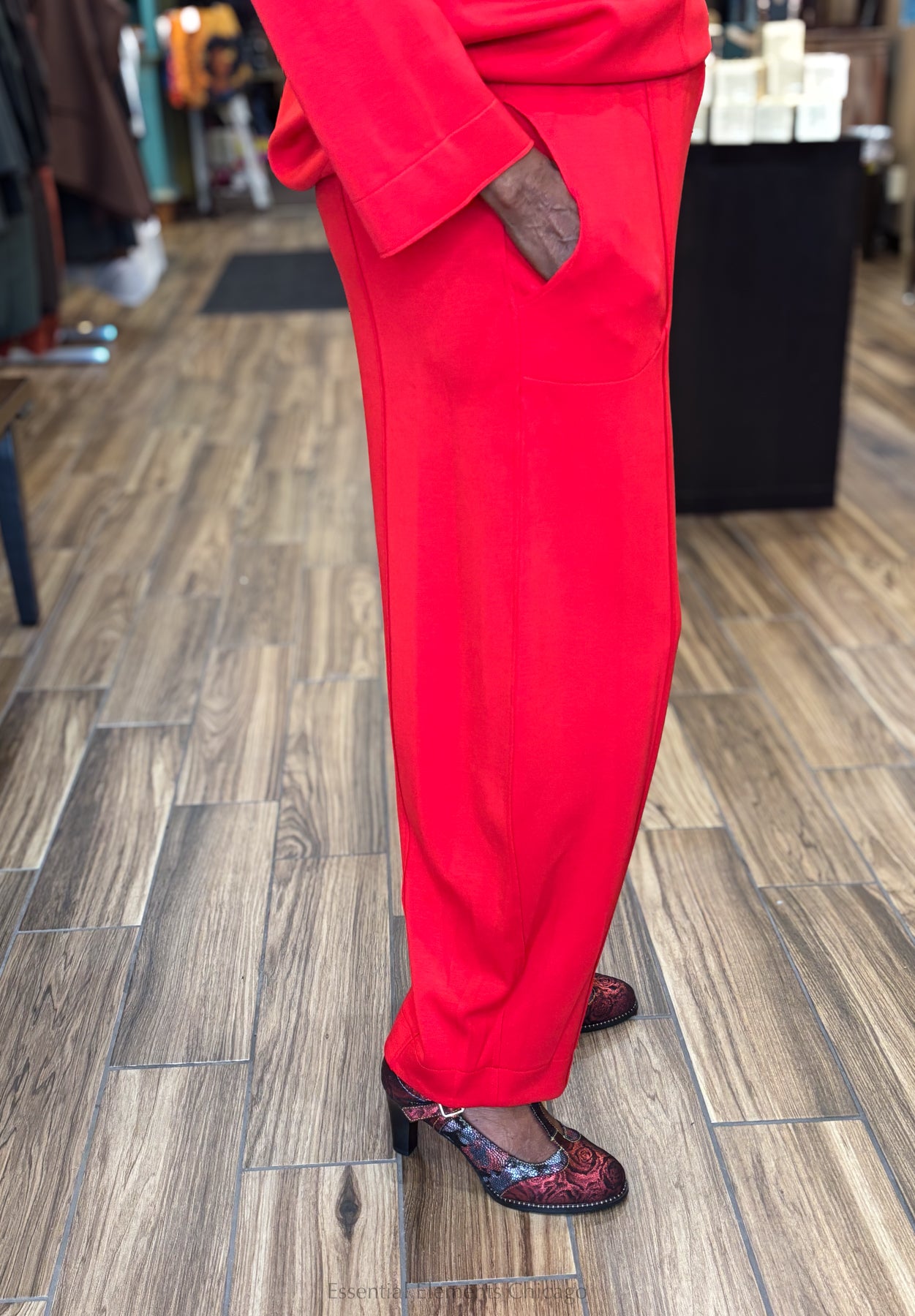 IC Collection Tapered Pants - Red