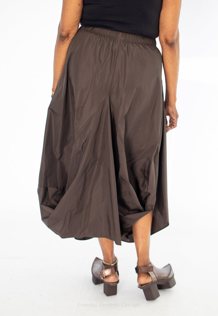 IC Collection Asymmetrical Skirt, Chocolate - Essential Elements Chicago