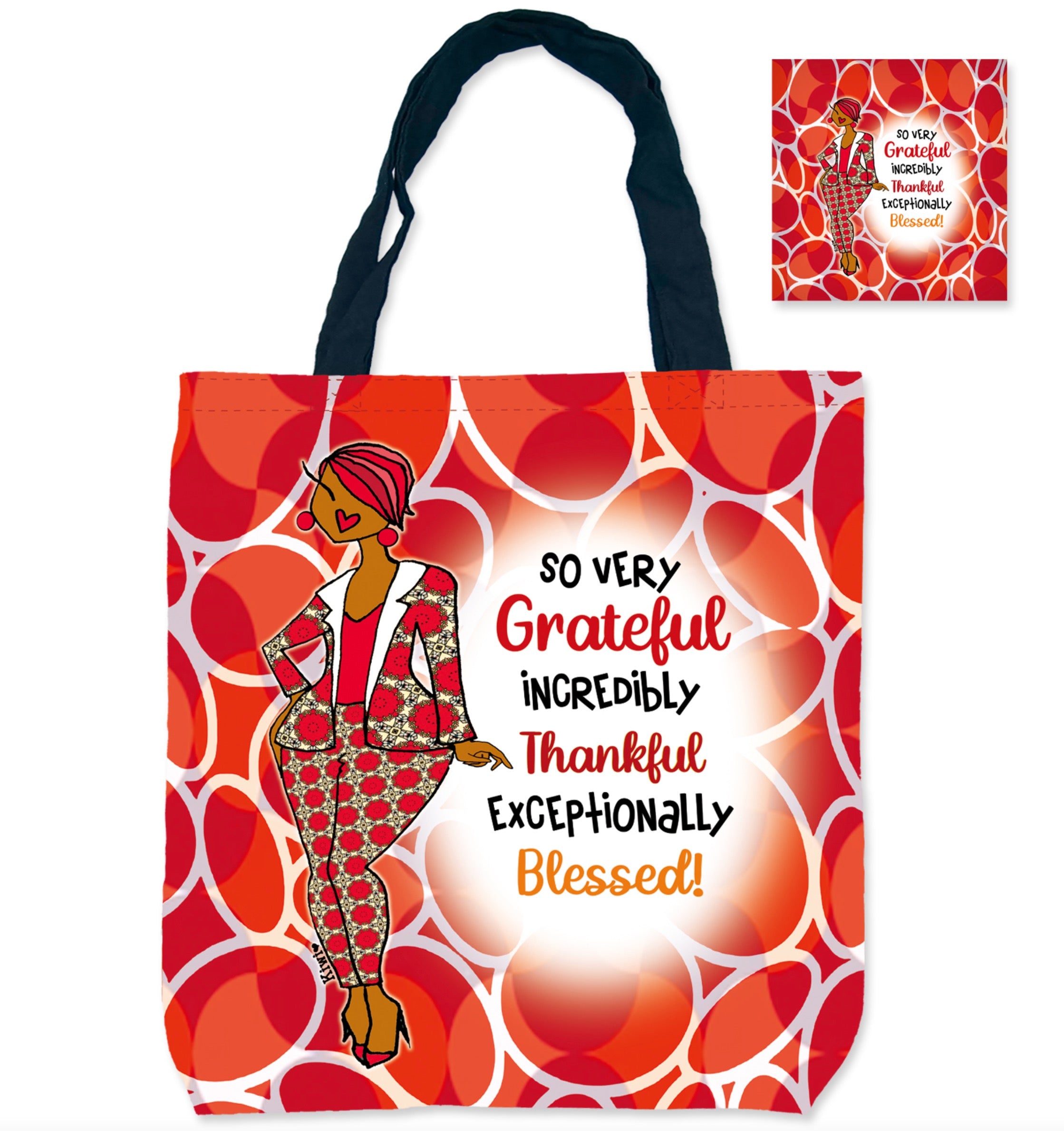 Shades of Color Canvas Shopping Bag