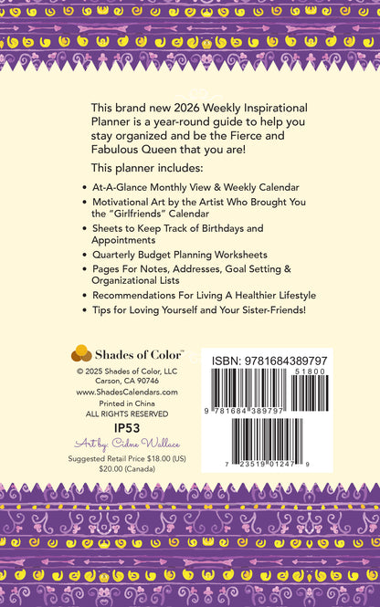 Shades of Color 2026 Inspirational Planner - by Cidne Wallace