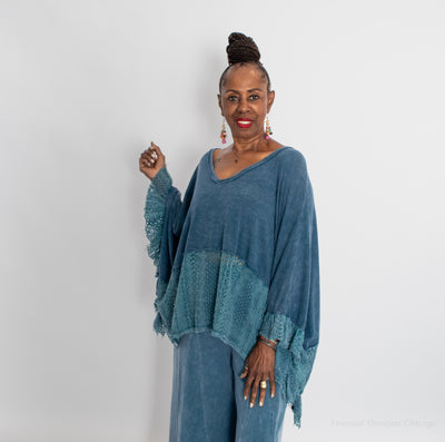 J Her Ruffle & Flow Set, Slate