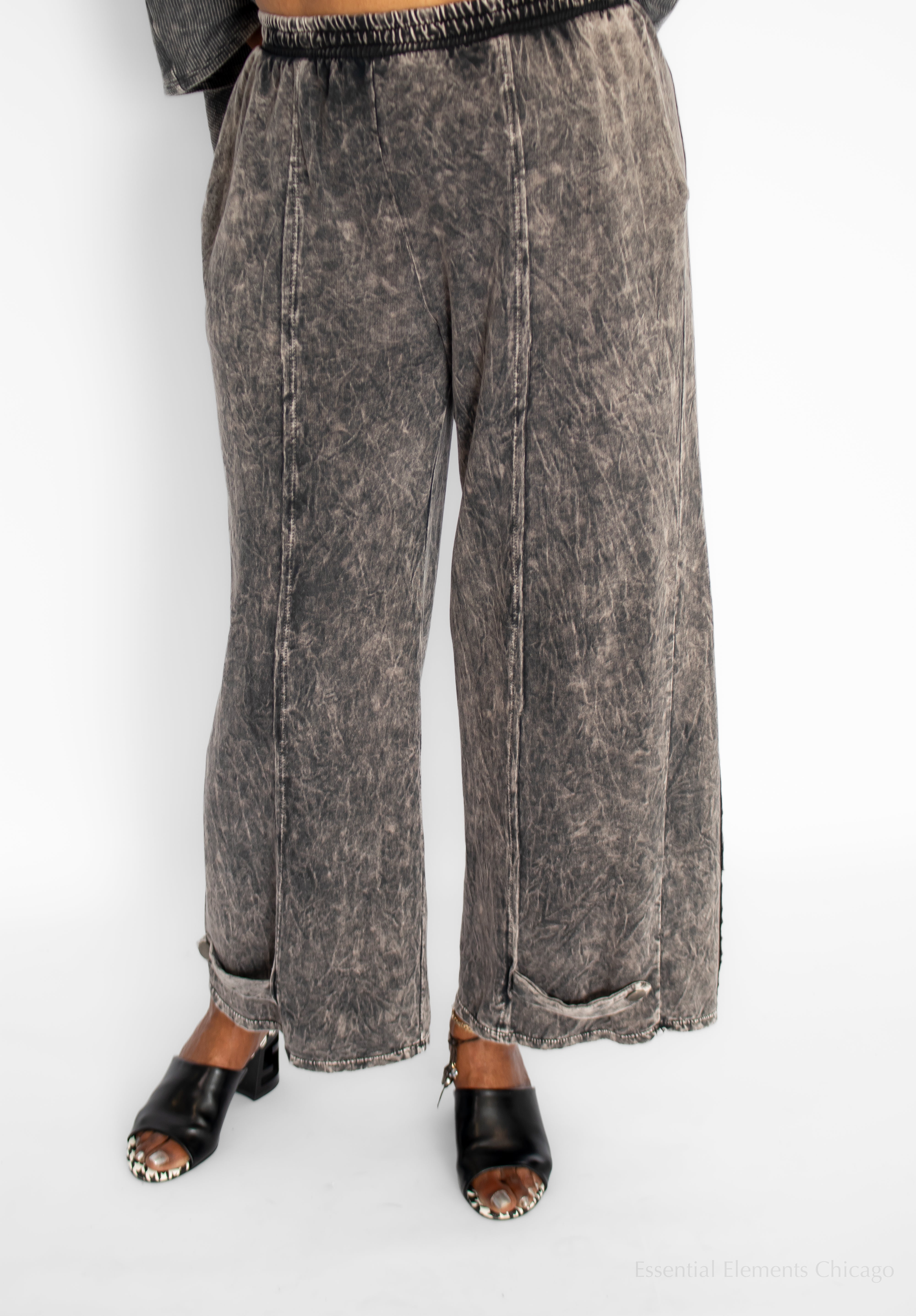 J Her Fade to Floral Set, Ash Black