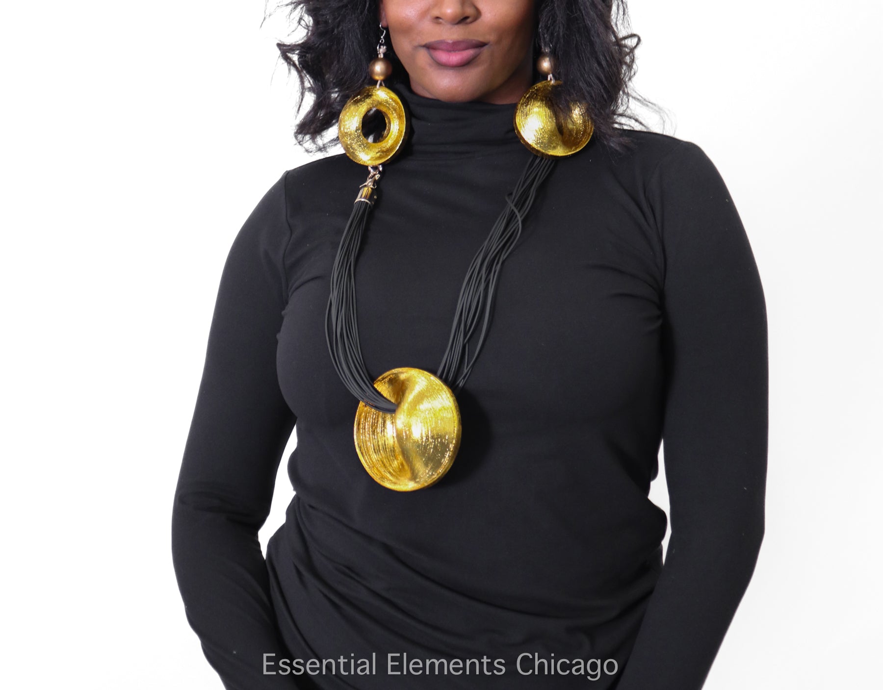 Jianhui Bamboo Earring, Gold - Essential Elements Chicago