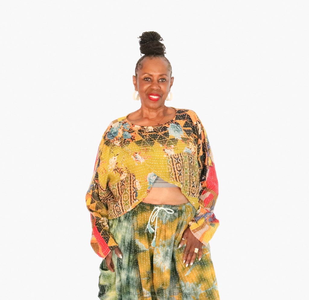Kantha Bae In Bloom Pullover