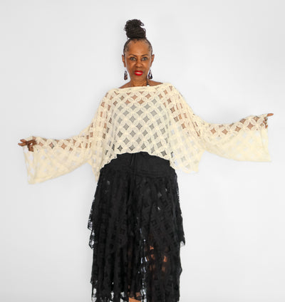 Kantha Bae Lace Abundance Crop Top