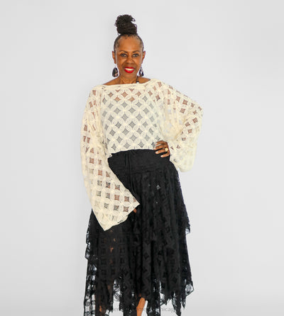 Kantha Bae Lace Abundance Crop Top