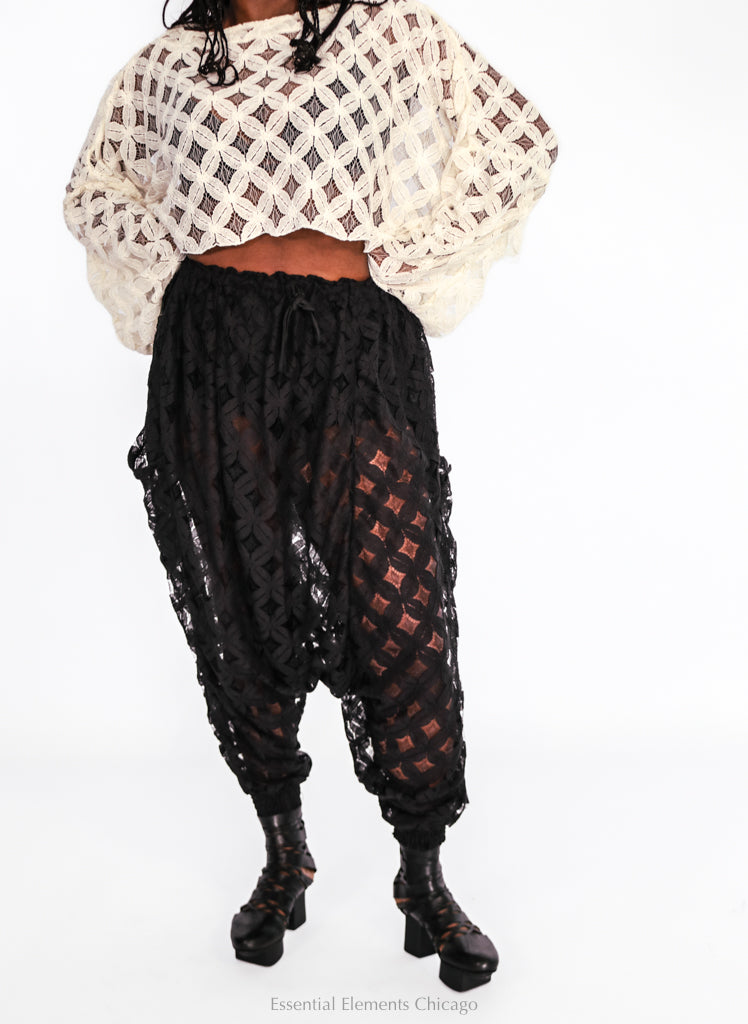 Kantha Bae Lace Be Still Harem Pants