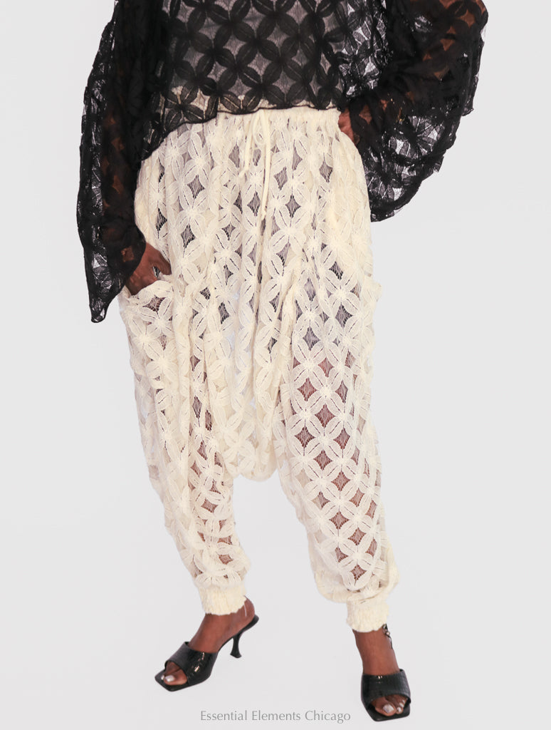 Kantha Bae Lace Be Still Harem Pants