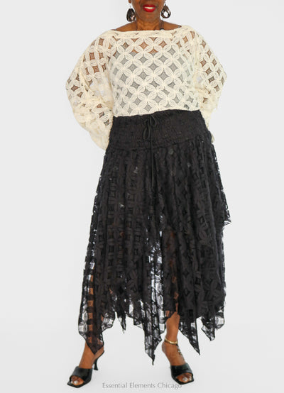 Kantha Bae Lace Pixie Skirt