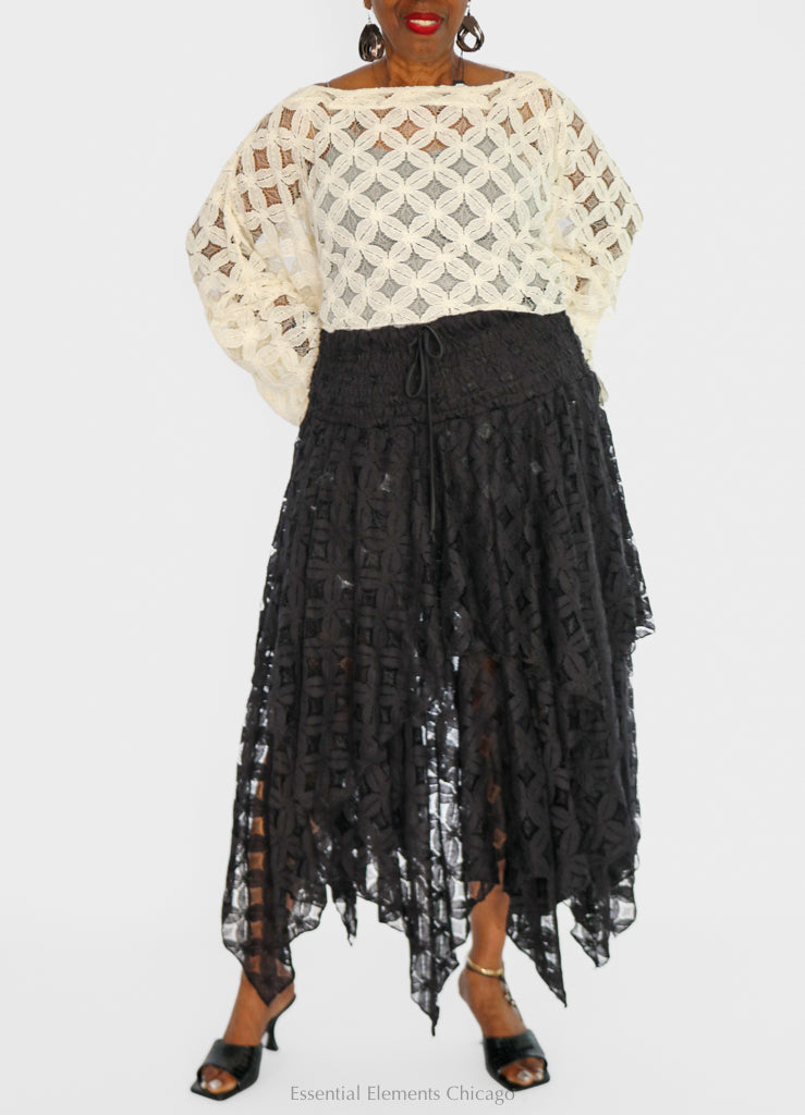 Kantha Bae Lace Pixie Skirt