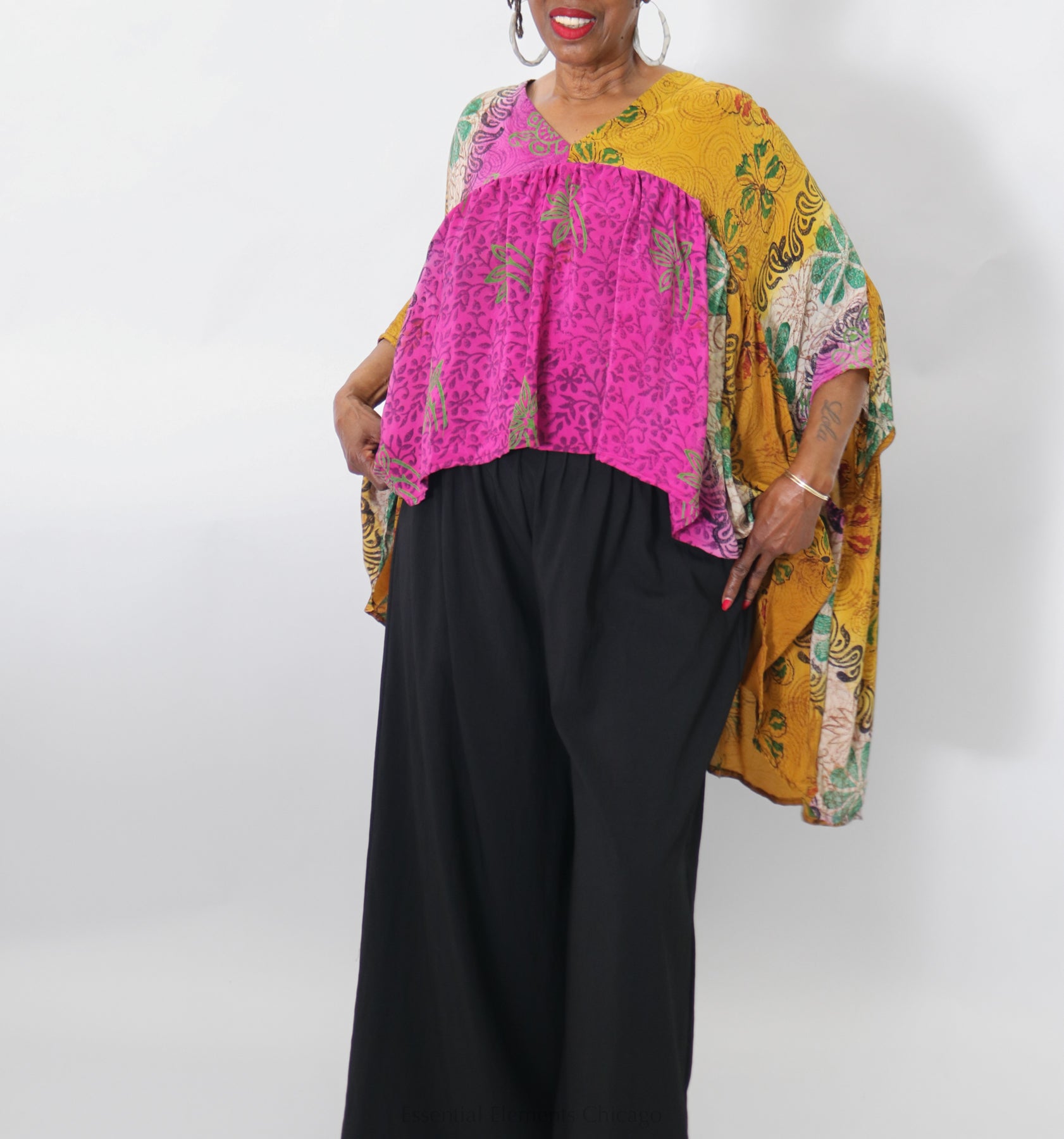 Kantha Gold Dust Crop Top - Essential Elements Chicago