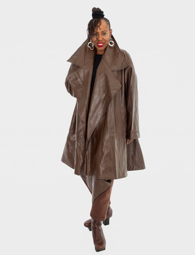 Kedem Sasson Fold Jacket, Brown