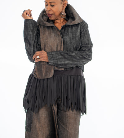 Kedziorek Color Block Crop Jacket