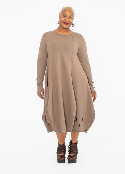 Kedziorek Tulip Dress, Taupe
