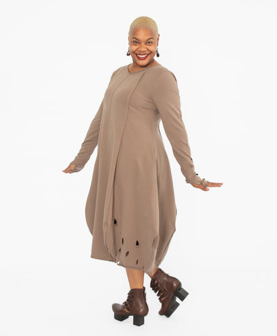 Kedziorek Tulip Dress, Taupe