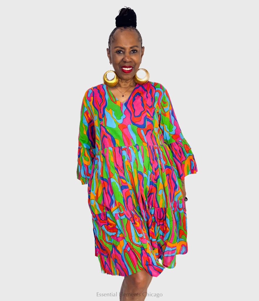 KikiSol Taos Dress, Woodgrain