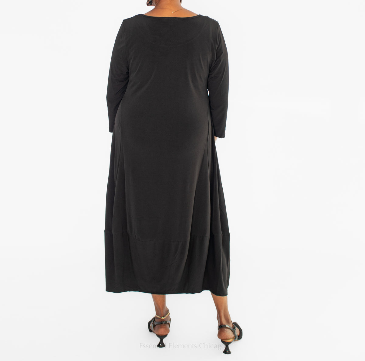 Kozan Demi Black Dress, Plus - Essential Elements Chicago