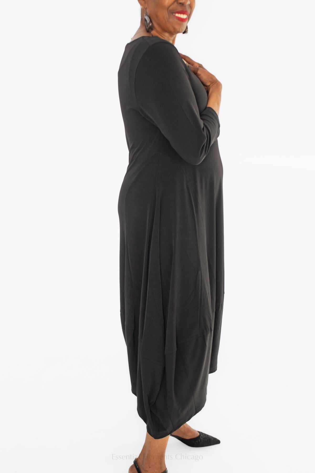 Kozan Demi Black Dress, Plus - Essential Elements Chicago