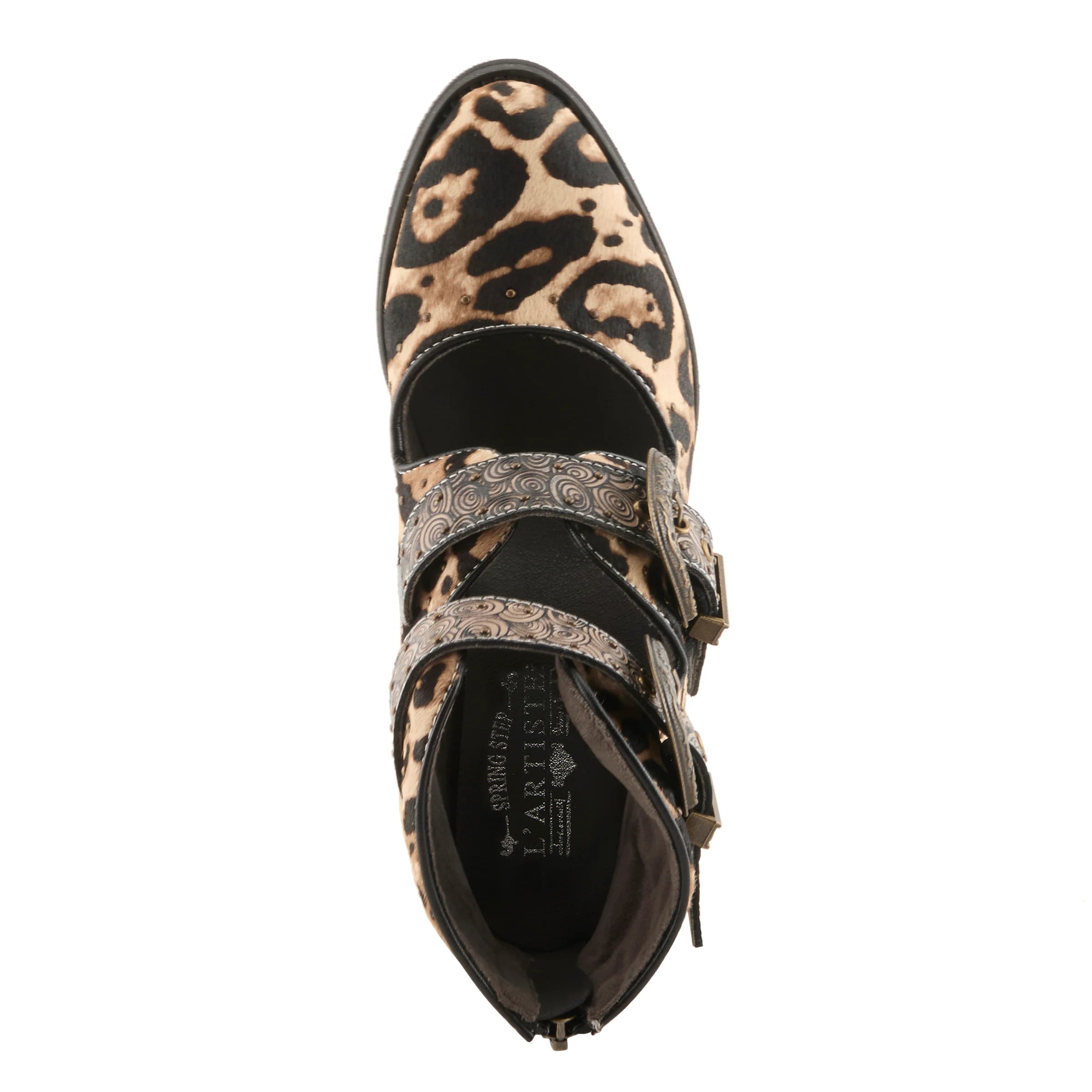 L'Artiste Notched Leopard Shoetie