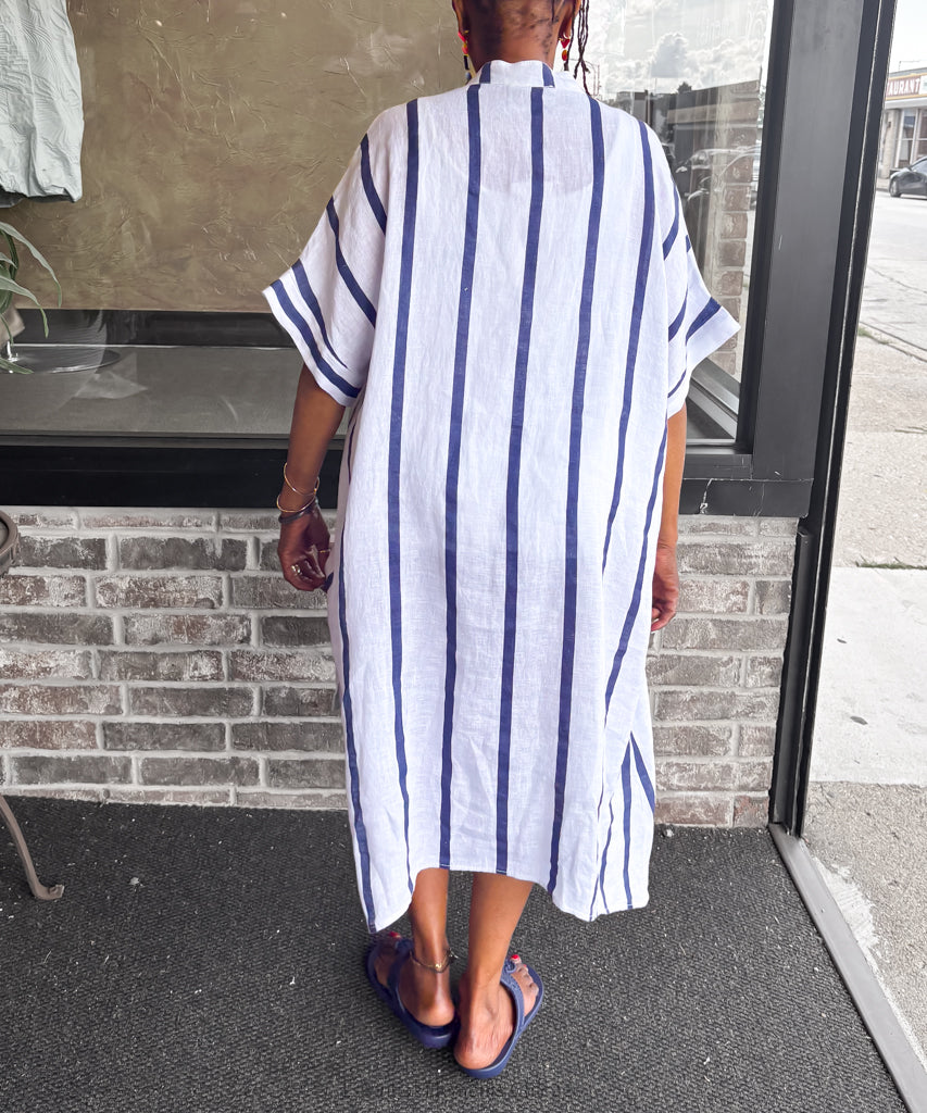 Monroe Linen Striped Tunic