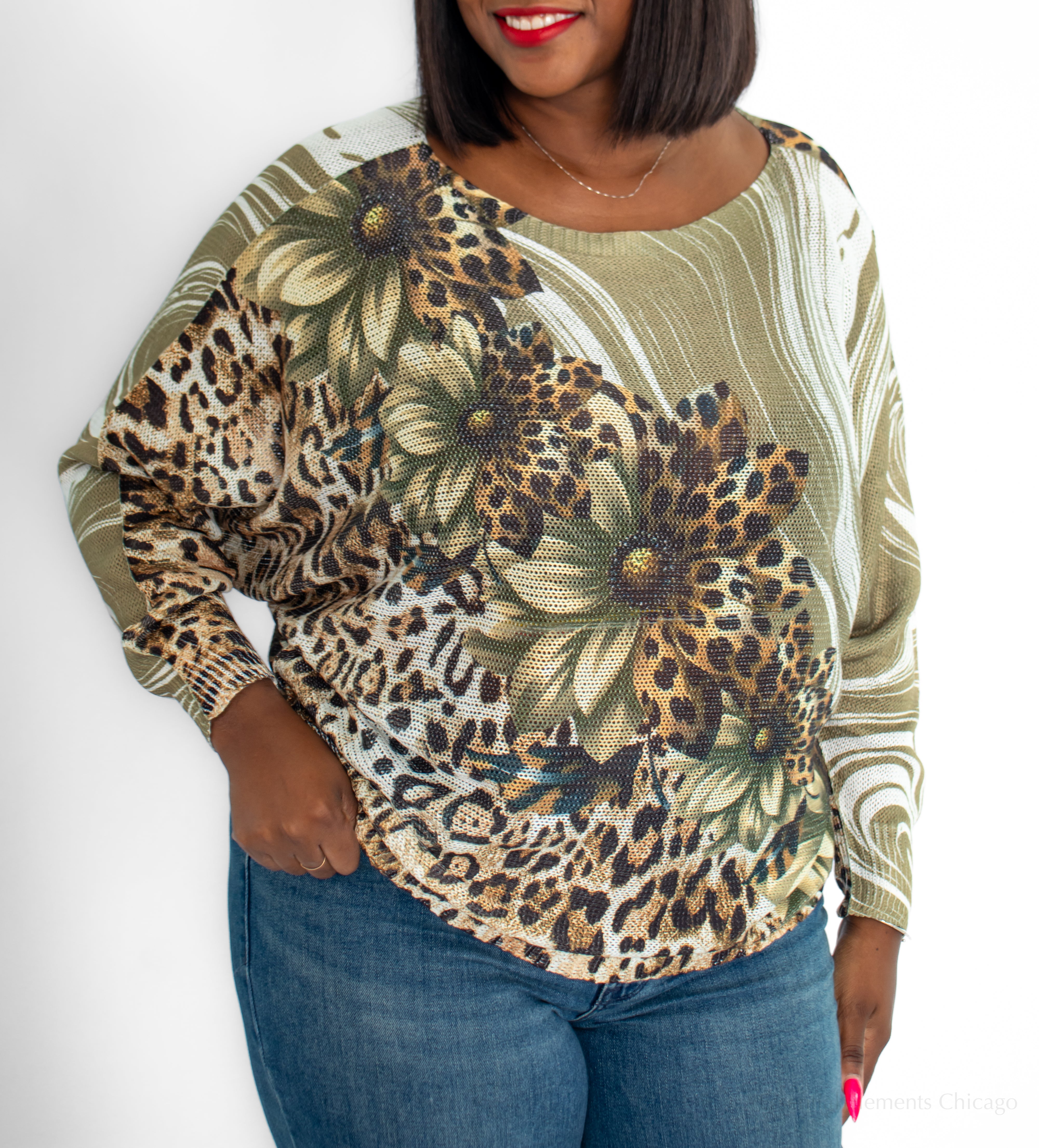 Loowie Flower Safari Sweater - Essential Elements Chicago