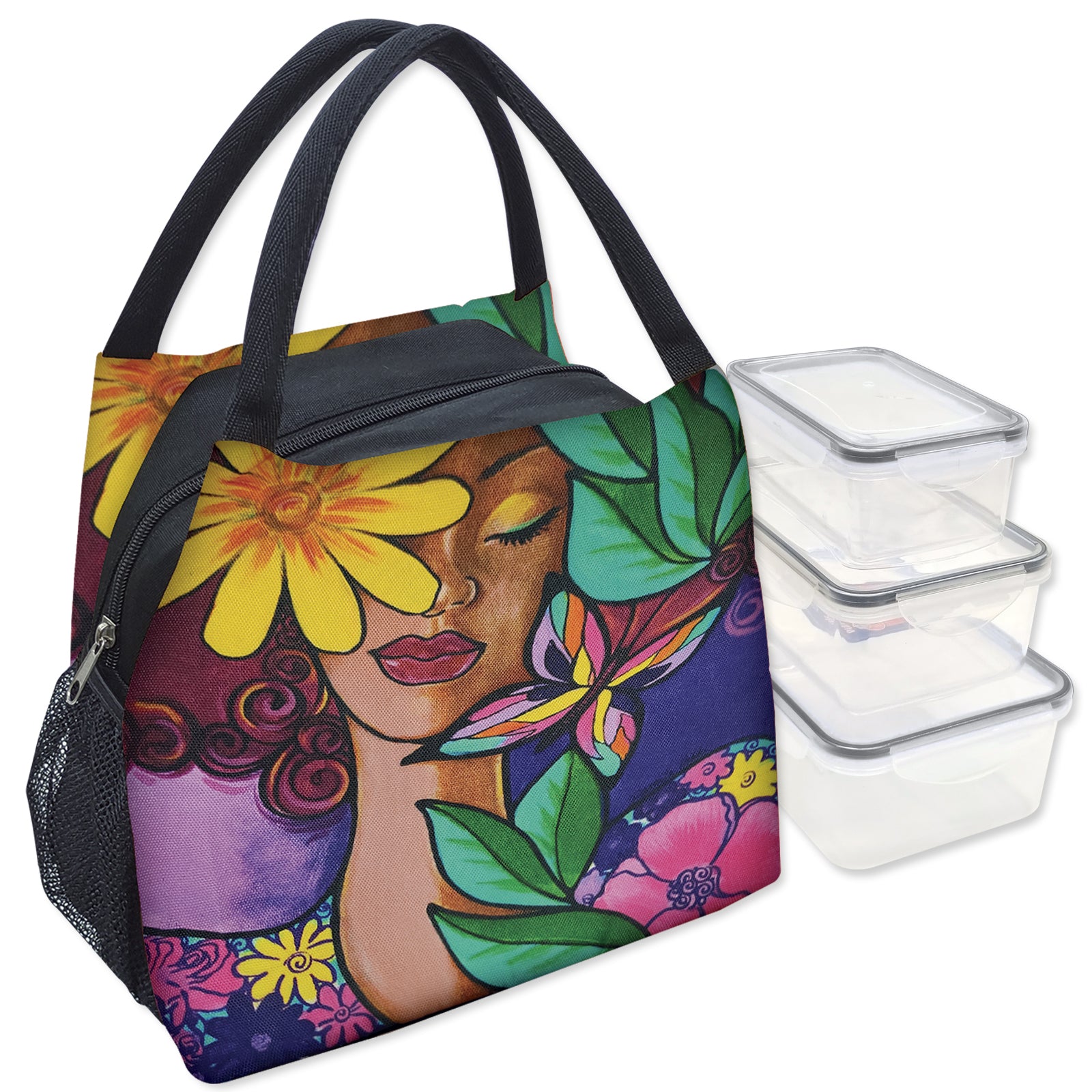 Shades of Color Lunch Bag Set w/ Containers