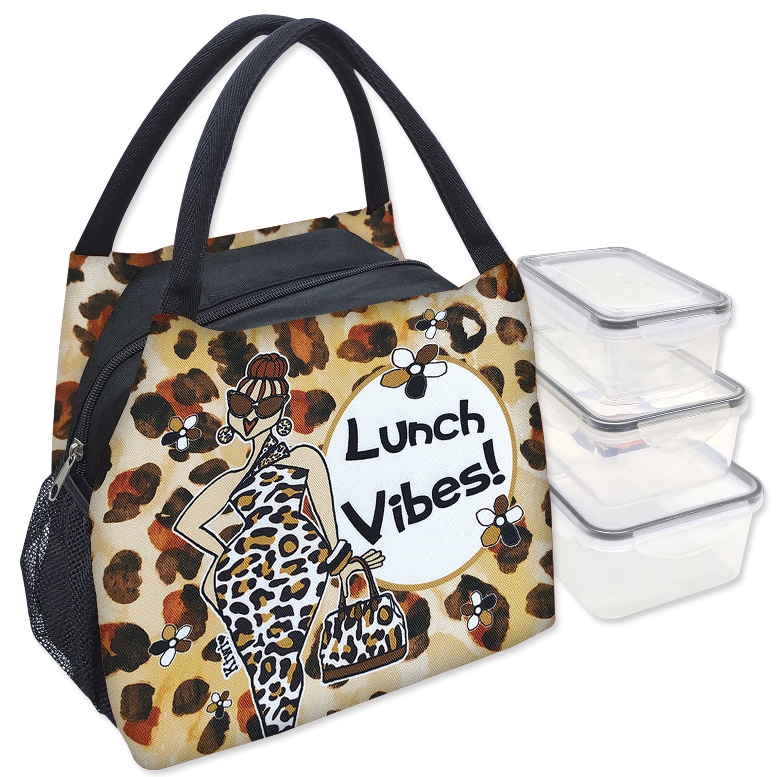Shades of Color Lunch Bag Set w/ Containers