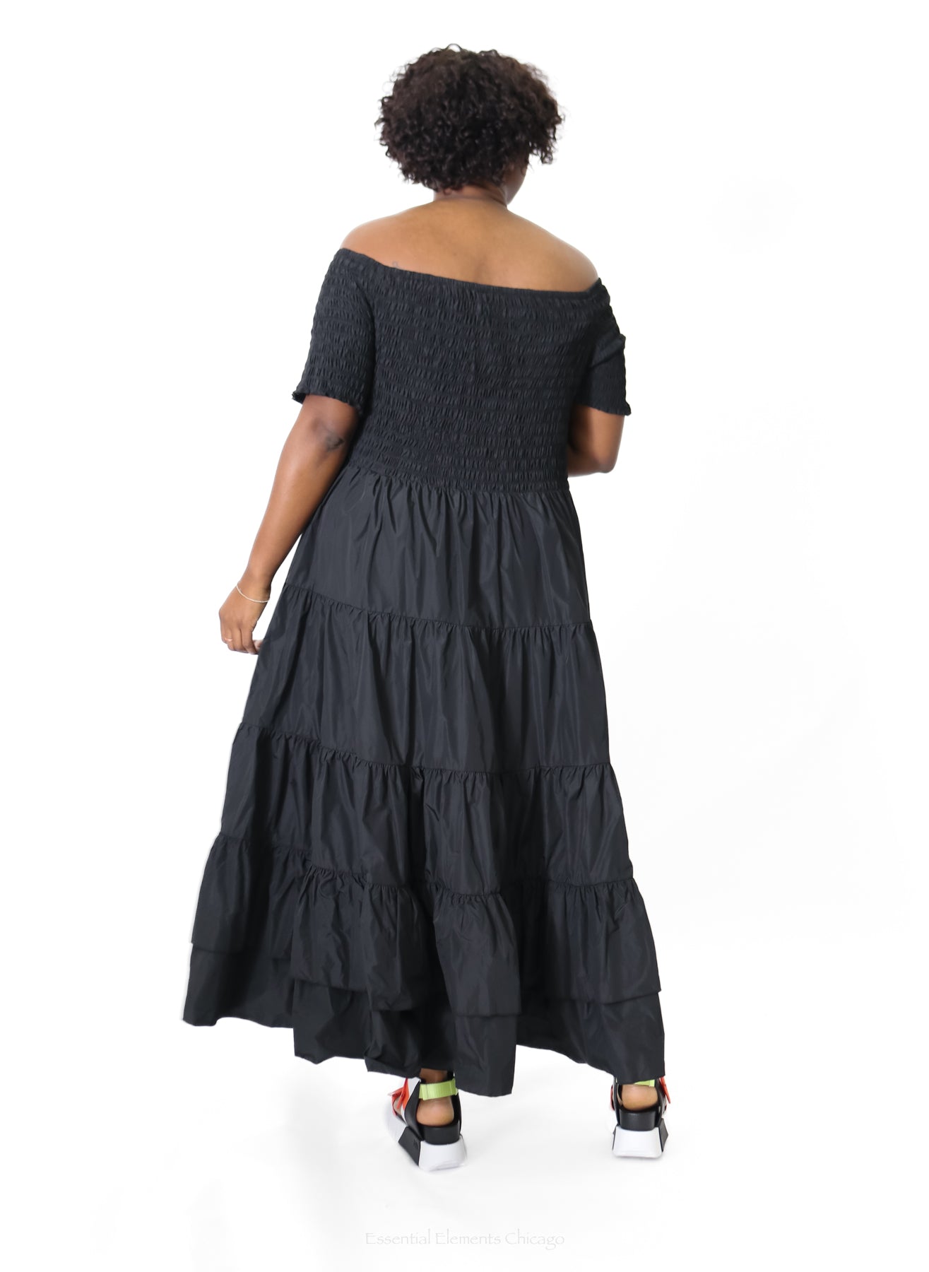 Luukaa Glow Off Shoulder Dress