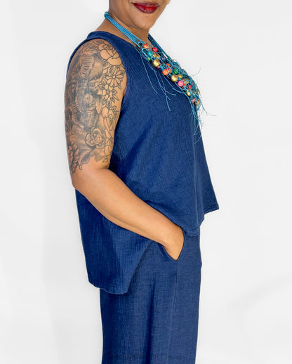 Luukaa Floria Tank, Denim