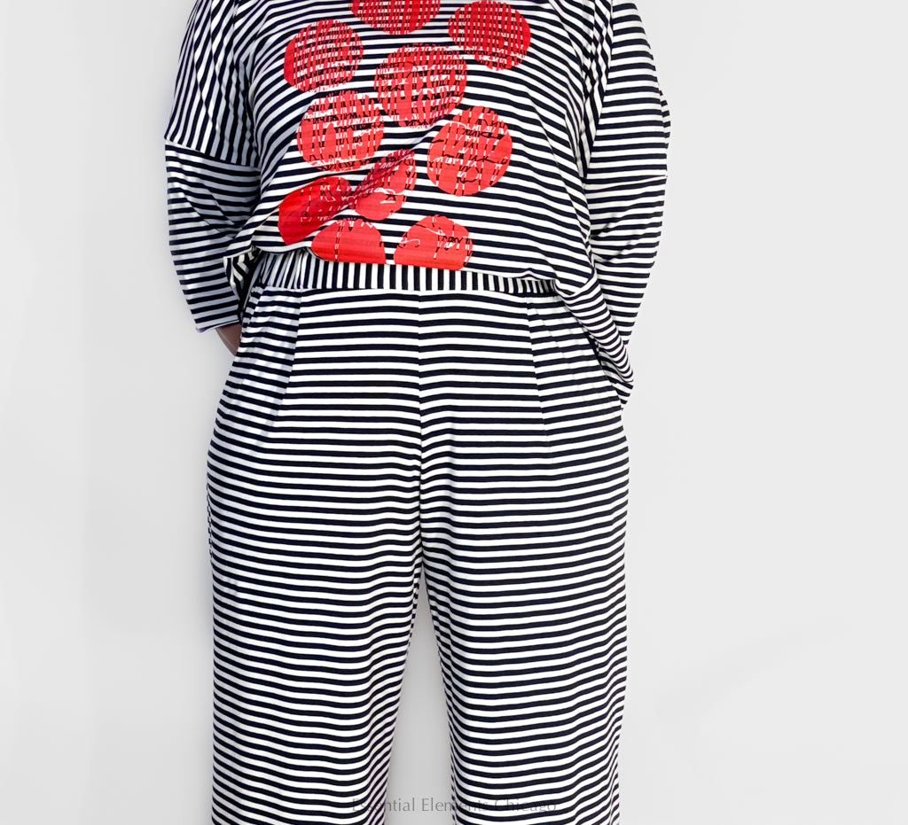 Luukaa Kaelith Striped Jersey Pant - Essential Elements Chicago
