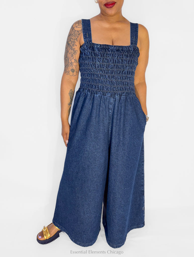Luukaa Wren Denim Jumpsuit