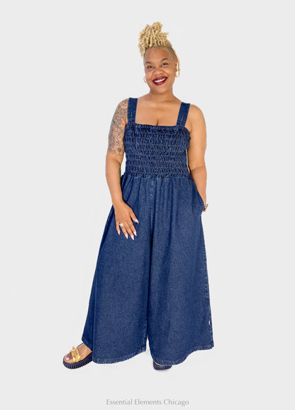 Luukaa Wren Denim Jumpsuit