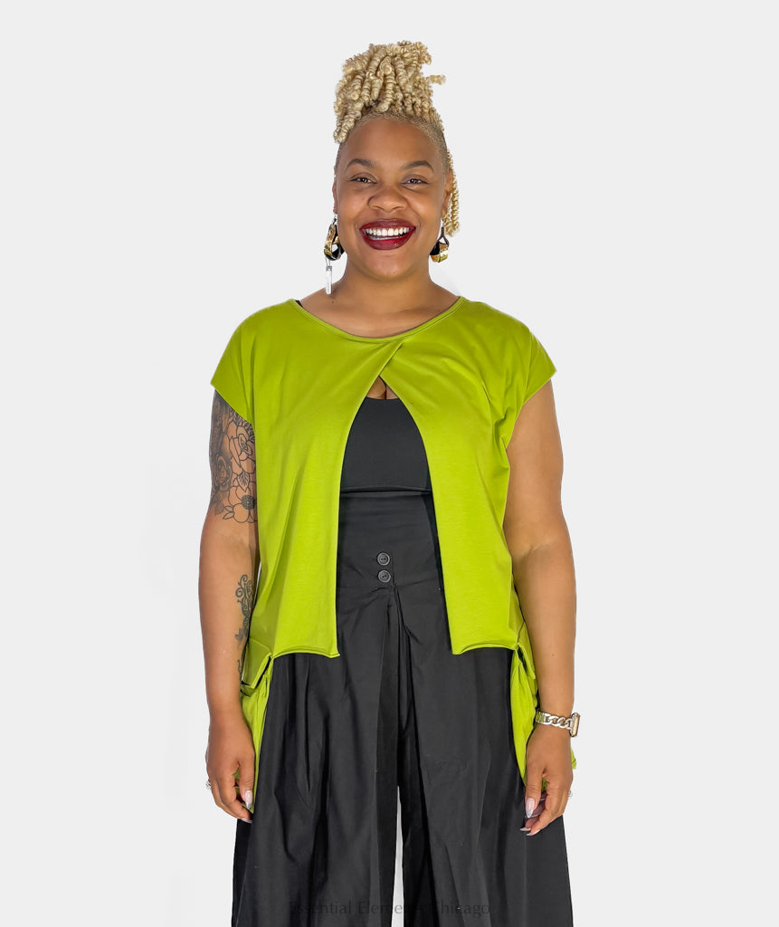 Luukaa Elodie Vest, Lime - Essential Elements Chicago