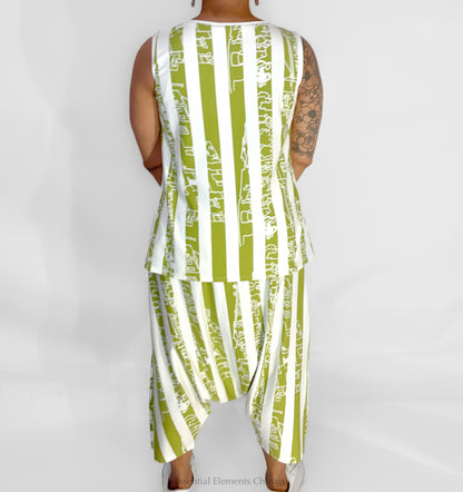 Luukaa Thessaly Harem Pants, Lime