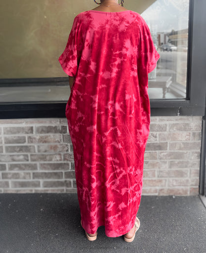 Handworks Alice Dress, Magenta Splash