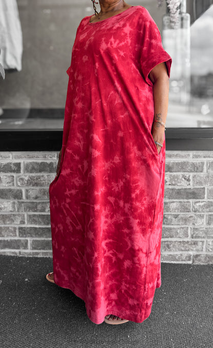 Handworks Alice Dress, Magenta Splash