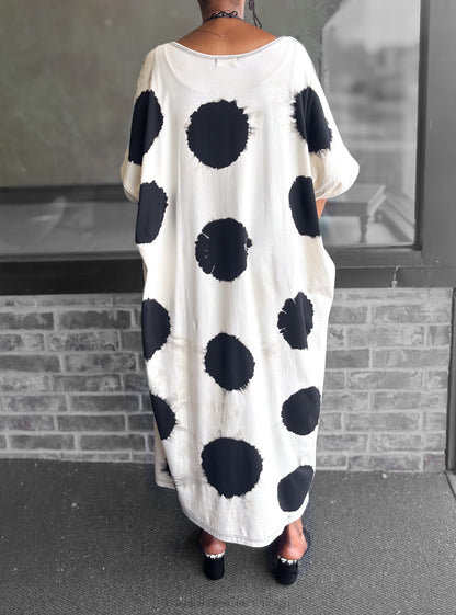 Handworks Alice Dress, Black & White